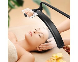 ®Softlite LED Moon Beauty Lamp - 360 ° Draaibaar - Schoonheidsspecialist - Beautysalon verlichting - Wimpers - Eyeliner - Wenkbrauwen - Lamp Make up - Cosmetische behandeling - Nagelstyliste - Pedicure - Tattoo studio verlichting - Schoonheidssalon