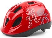 Bol.com Maxxus Kinderhelm Robot 52-56 cm ROOD 52-56 aanbieding