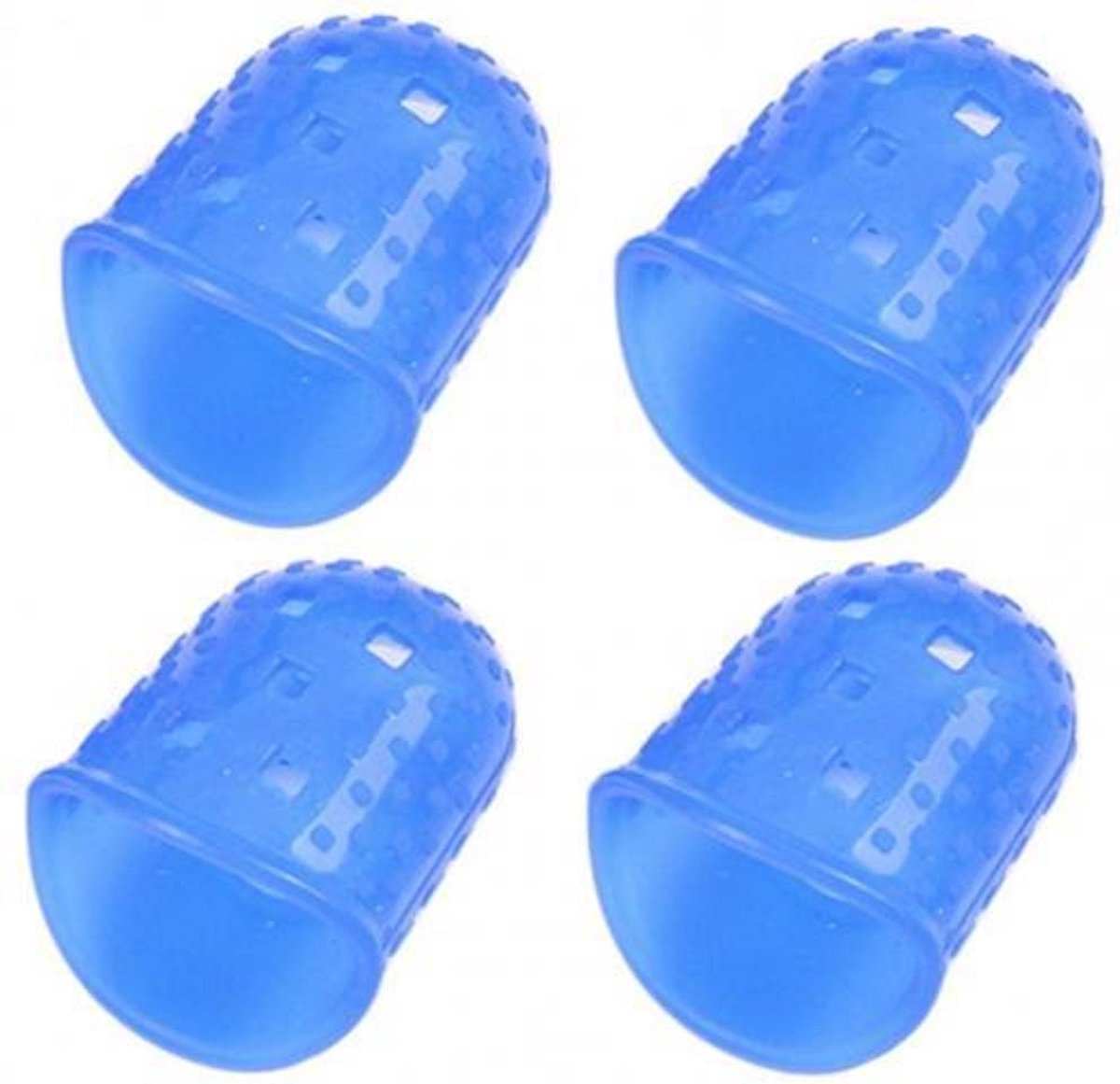 Vingerbescherming hoedjes voor de gitaar - 4 stuks - Volwassenen - Navy Blauw