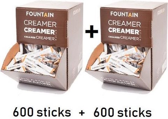 Foto: Fountain creamersticks 2 5 gram in dispenserdoos 2 x 600 stuks