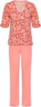 Lords & Lilies dames pyjama top met lange broek - oranje citrus print - 231-5-XPF-Z/984 - maat M
