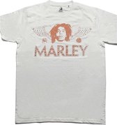 Bob Marley - Wings Heren T-shirt - XL - Wit