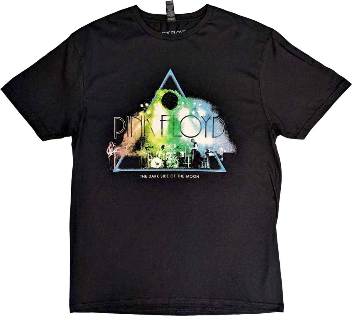 Pink Floyd - Live Band Rainbow Tone Heren T-shirt - M - Zwart