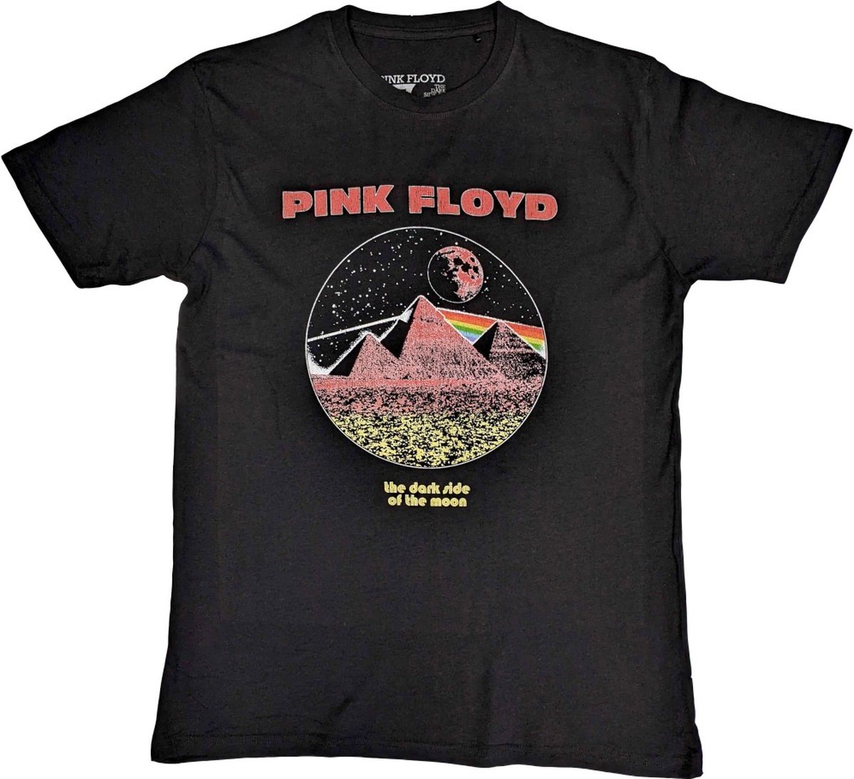 Pink Floyd - Vintage Pyramids Heren T-shirt - S - Zwart