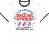 The Rolling Stones - American LA Tour Heren T-shirt - M - Wit