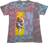 Guns N' Roses - Use Your Illusion Heren T-shirt - S - Blauw/Rood