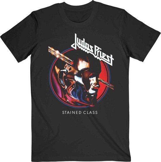 Judas Priest - Stained Class Album Circle Heren T-shirt - M - Zwart