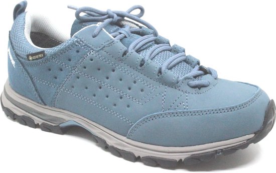 Meindl, DURBAN LADY GTX, 3948-09, Lichtblauwe lage dames wandelschoenen met GoreTex, A-categorie