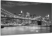 Pont de peinture sur verre | Gris, noir, blanc | 120x70cm 1Hatch | Tirage photo sur verre |  F001800