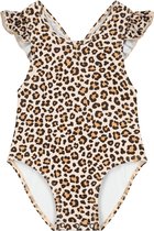 Maillot de bain bébé Supercute imprimé léopard marron avec boutons pression taille 68