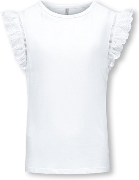 KOGLINDA S/S TOP JRS 15291522 Bright White 122/128