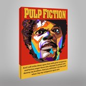 Canvas WPAP Pop Art Samuel L. Jackson - Pulp Fiction - 50x70cm