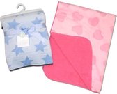 Baby Deken Blauw Sterren | Kraamcadeau | Kraampakket | Baby Cadeau