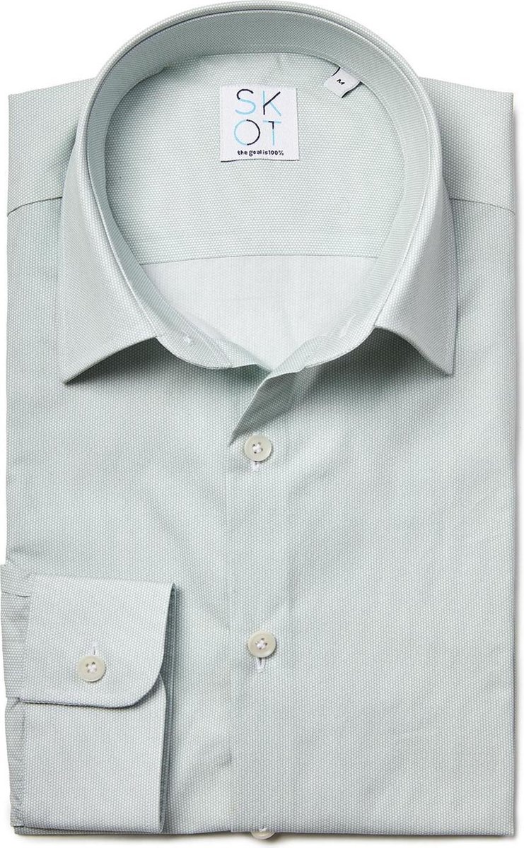 SKOT Fashion Duurzaam Overhemd Heren Apple Business - groen - Maat XL