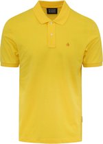 Scotch and Soda - Pique Polo Geel - Slim-fit - Heren Poloshirt Maat M