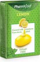 Pharmaid Stevia Caramels Lemon 55gr | Keelpasilles Citroen Suikervrij