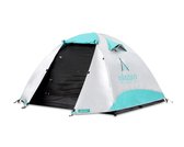 Ohnana Rayve Outdoor Tent - Zilver/ Aqua Blauw - 2 Persoons