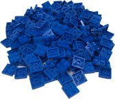 200 Bouwstenen 2x2 plate | Blauw | Compatibel met Lego Classic | Keuze uit vele kleuren | SmallBricks