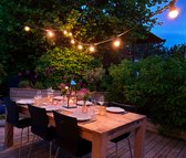 Calex Lichtsnoer 10m - Lichtslinger voor Buiten - Tuinverlichting - Warm Wit Licht