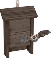 Relaxdays vleermuiskast hout - nestkast vleermuis - vleermuishuis muur - vleermuizenkast