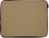 Laptophoes 17 inch - Palet - Beige - Interieur - Laptop sleeve - Binnenmaat 42,5x30 cm - Zwarte achterkant