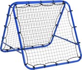 Rebounder voetbal - Rebounder - Kickback - Voetbaldoel - 100x90cm - Blauw