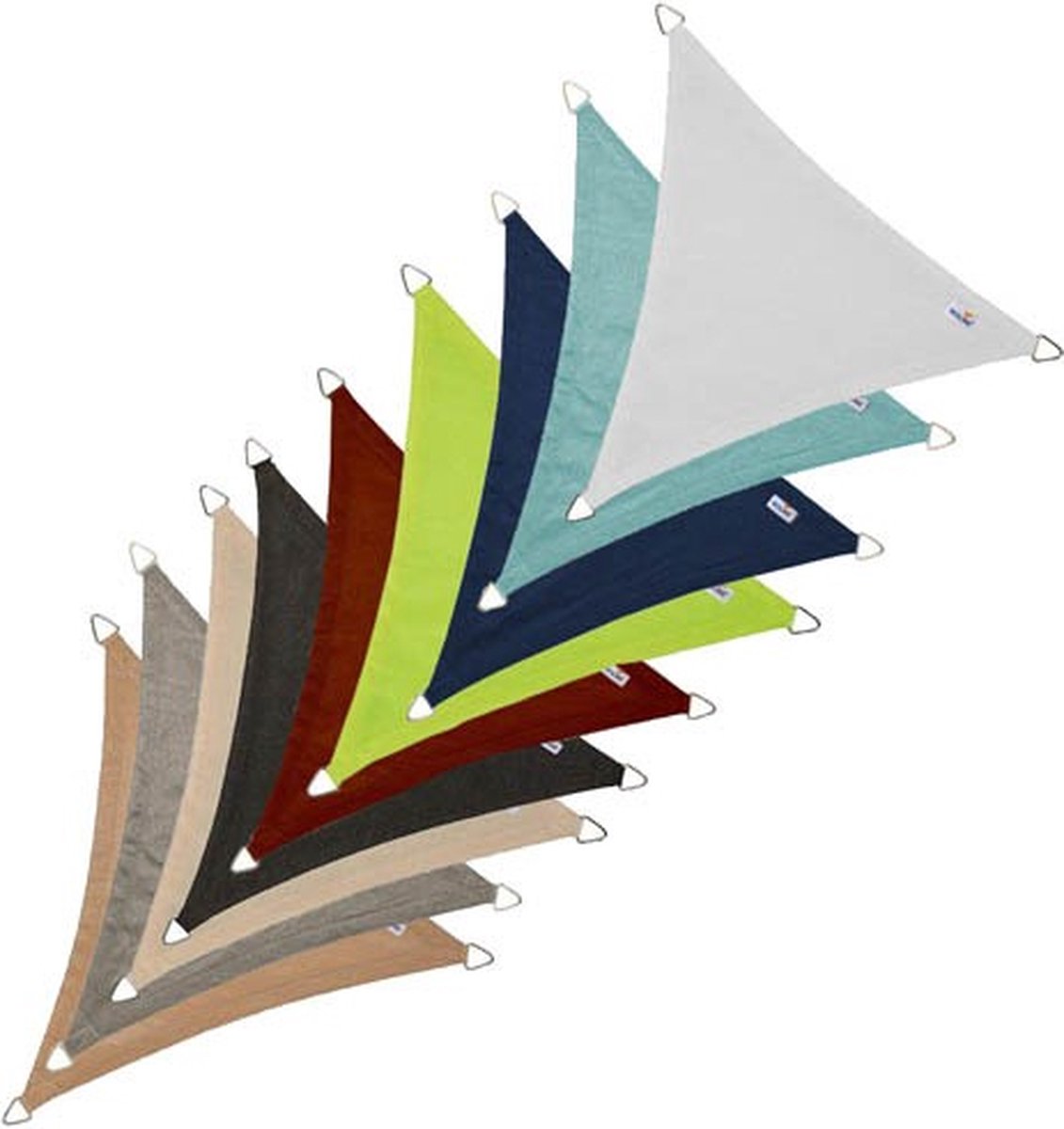 Nesling Coolfit voile d'ombrage triangulaire, 360x360x360cm, Bleu marine