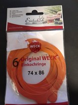 Weck Ekw Set 6 Ring 74x86  46869