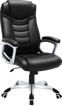 ZAZA Home Chaise de bureau ergonomique, chaise pivotante réglable en hauteur, robuste, stable et durable, noir