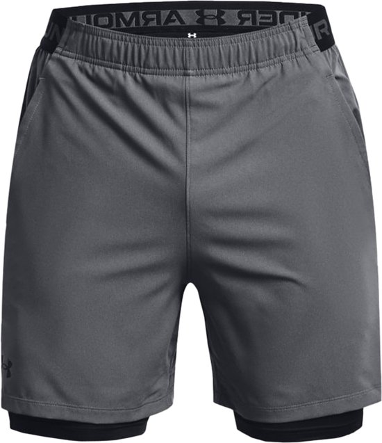 Under Armour UA Vanish Woven 2in1-Shorts Pitch Gray-XXL