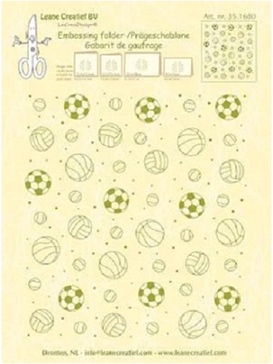 Embossingfolder - Leane Creatief - Sportief