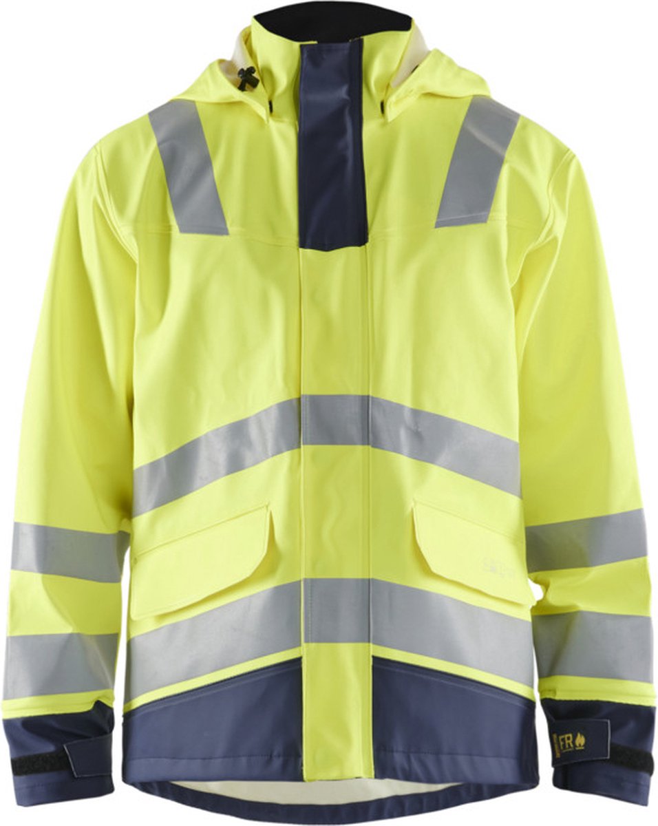 Blaklader Vlamvertragende regenjas LEVEL 2 4313-2022 High Vis Marineblauw