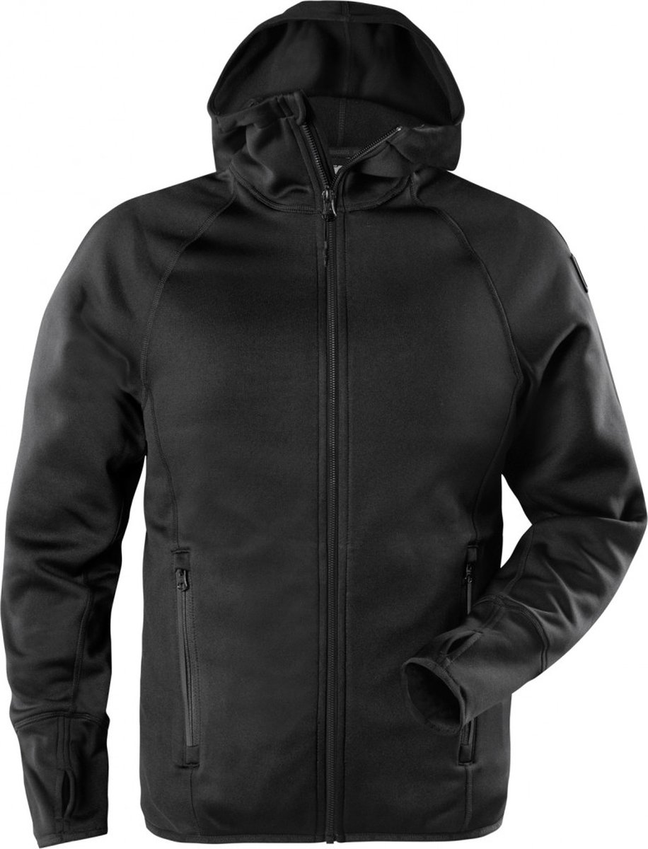 Fristads Calcium Polartec® power stretch hoodie Zwart