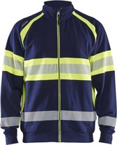 Blaklader High vis sweater 3551-1158 - Marine/High Vis Geel - XL