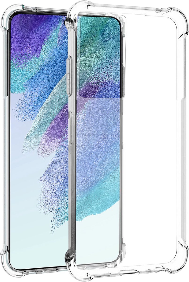 Arara Hoesje geschikt voor Samsung Galaxy S21 FE hoesje transparant siliconen backcover shockproof