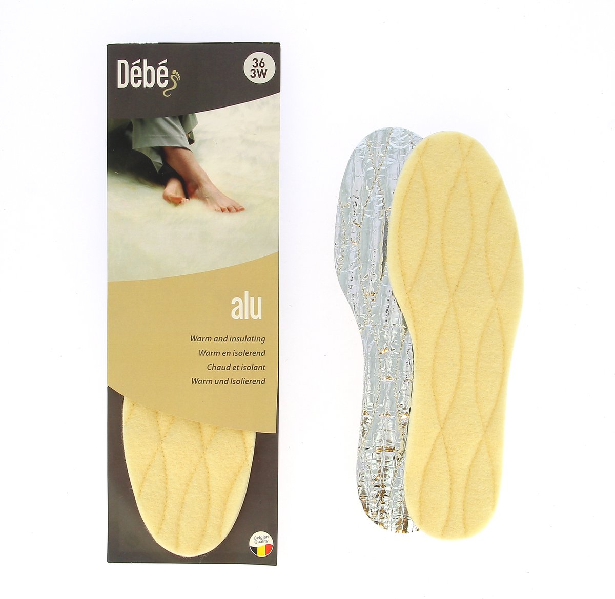 DEBE Alu - Extra warme inlegzool met aluminium en scheerwol laag - 45