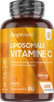 WeightWorld Vitamine C liposomale 1000 mg - 180 gélules - Jusqu'à 30 fois meilleure absorption que les pilules de vitamine C standard