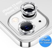 Lens protector - iPhone 13 / 13 Mini - Screenprotector - Camera lens beschermer - Diamond Zilver