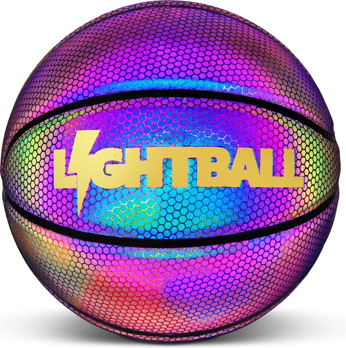 Lightball Lichtgevende Basketbal - Holografisch - Maat 7 - Bal - Basketball  | bol.com