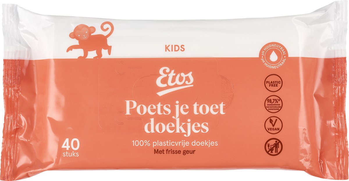 Goedkoopste Etos Plasticvrije Snoetenpoetsers - Vegan - 12x40 stuks