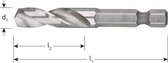 HSS-G boorbit, 1/4''-E6.3 - Ø4,0 x 20 / 53 mm.