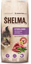 Shelma Premium Kattenvoer - Kattenbrokken rijk aan Verse Rund - 8 kg