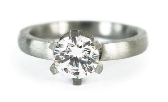 Schitterende Timeless Ring met Zirkonia 16.50 mm. (maat 52)| Damestin | Aanzoeksring|DVerlovingsring