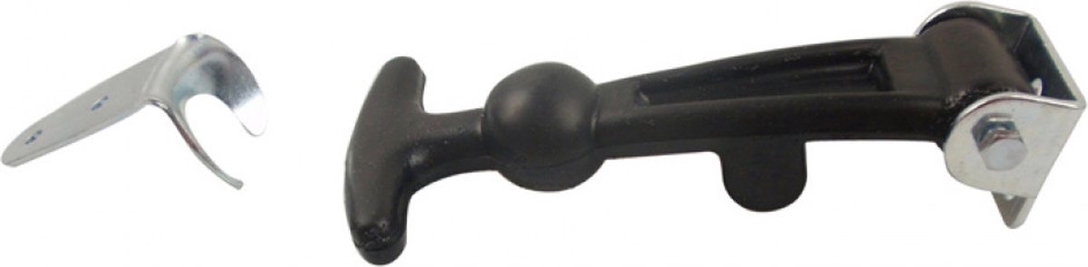 Rubberen aantrekker125mm zwart