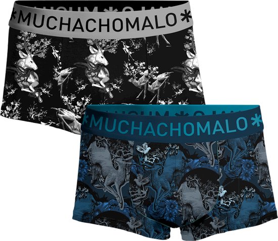 Muchachomalo boxershorts - heren boxers kort (2-pack) - Trunks Man Deer - Maat: