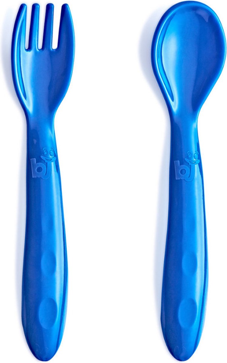 Goedkoopste Babyjem Vork En Lepel Blauw