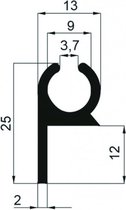 Caralu Tentrail met Hoek 2.5m 5st.