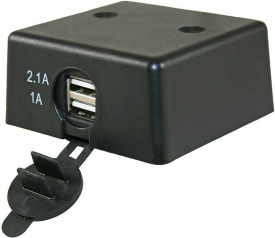 Double prise USB 2.1A /1.0A en saillie | bol.com
