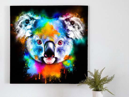 Karen the koala | Karen the Koala | Kunst - 80x80 centimeter op Dibond | Foto op Dibond