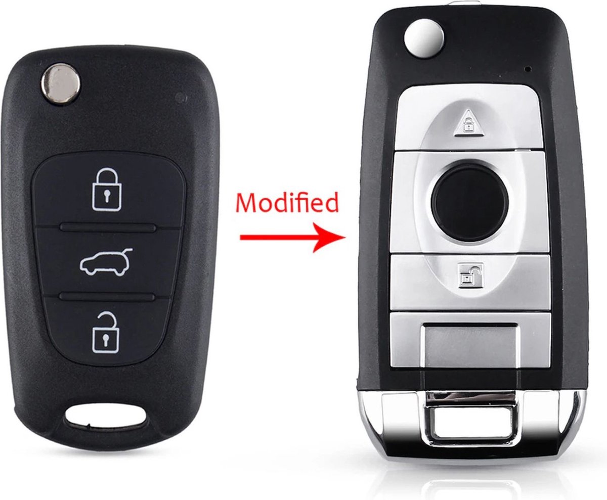 BMW contactsleutel behuizing 3 knoppen HU58 - Car Key